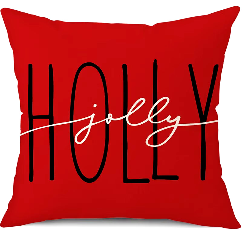 45Cm Merry Christmas Cushion Cover Pillowcase 2024 Christmas Decorations for Home Ornament Happy New Year Christmas Decor 2025