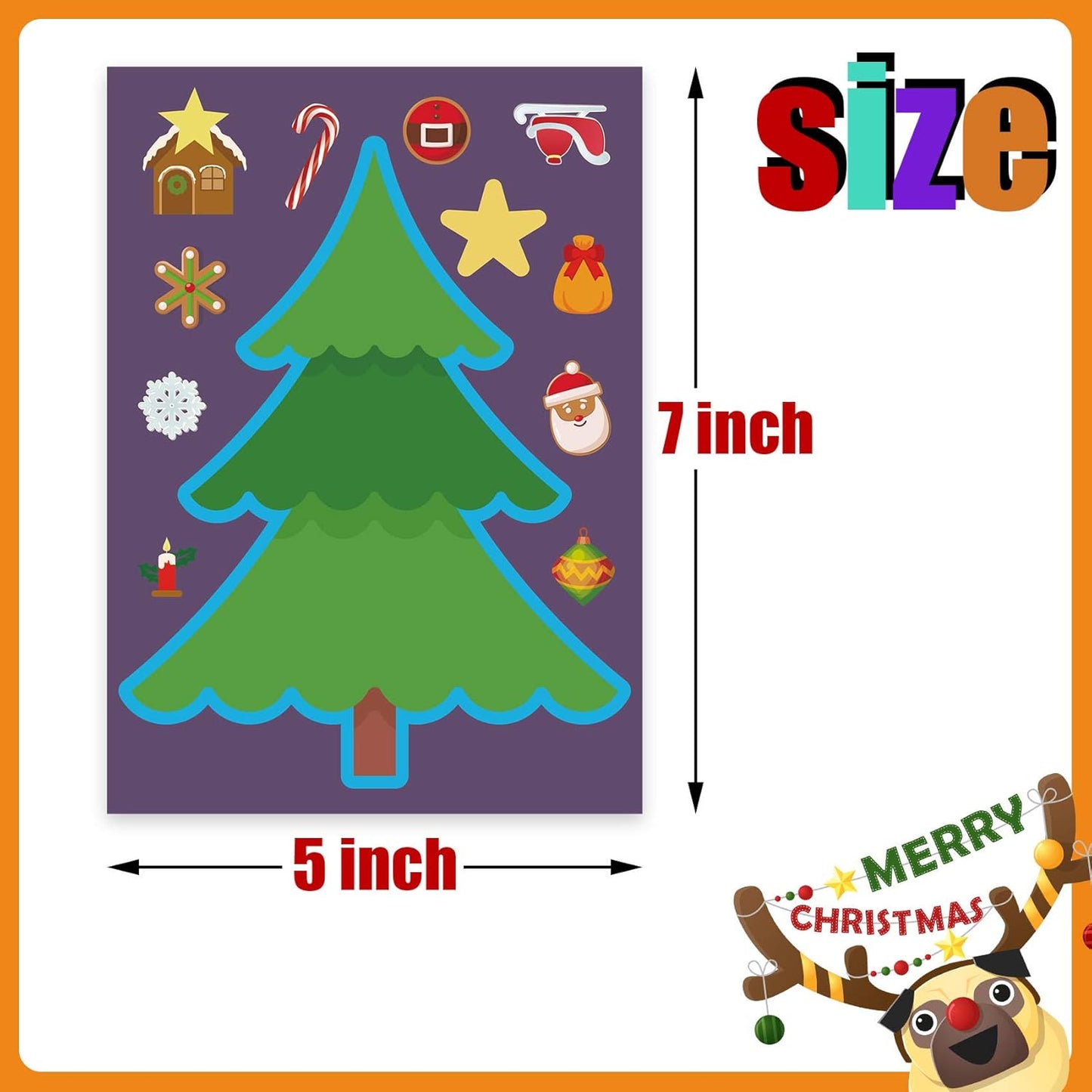 Christmas Crafts for Kids 30PCS Make a Christmas Tree Stickers Christmas Activities for Kids Christmas Kids Christmas Crafts Toddler Christmas Tree Sticker for Kids Christmas Games